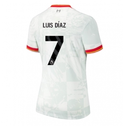 Liverpool Luis Diaz #7 Tredjedrakt Dame 2024-25 Kortermet