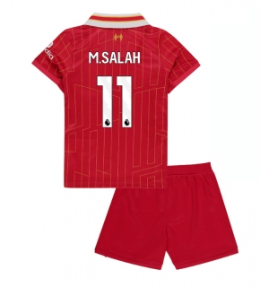 Liverpool Mohamed Salah #11 Hjemmedraktsett Barn 2024-25 Kortermet (+ Korte bukser)