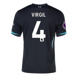 Liverpool Virgil van Dijk #4 Bortedrakt 2024-25 Kortermet
