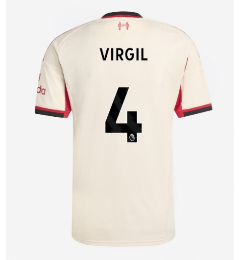Liverpool Virgil van Dijk #4 Bortedrakt 2025-26 Kortermet Liverpool Virgil van Dijk #4 Bortedrakt 2025-26 Kortermet