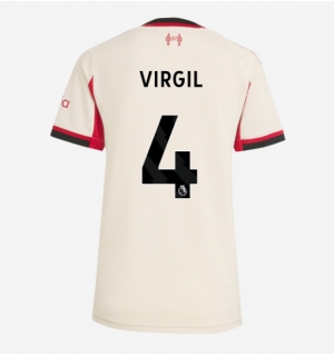 Liverpool Virgil van Dijk #4 Bortedrakt Dame 2025-26 Kortermet