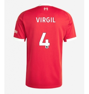 Liverpool Virgil van Dijk #4 Hjemmedrakt 2025-26 Kortermet