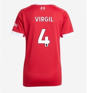 Liverpool Virgil van Dijk #4 Hjemmedrakt Dame 2025-26 Kortermet