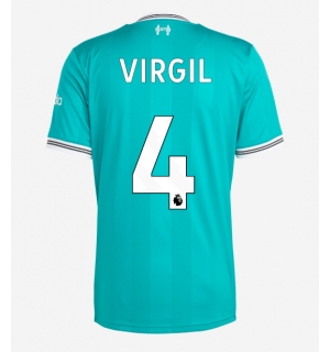 Liverpool Virgil van Dijk #4 Tredjedrakt 2025-26 Kortermet