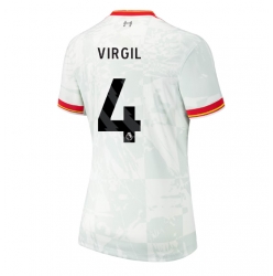 Liverpool Virgil van Dijk #4 Tredjedrakt Dame 2024-25 Kortermet