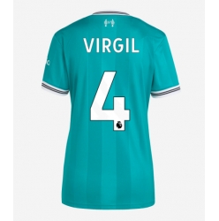 Liverpool Virgil van Dijk #4 Tredjedrakt Dame 2025-26 Kortermet