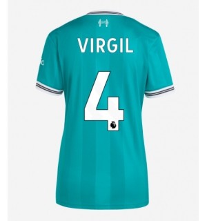 Liverpool Virgil van Dijk #4 Tredjedrakt Dame 2025-26 Kortermet