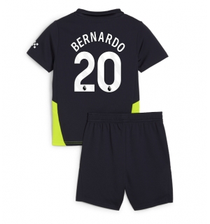 Manchester City Bernardo Silva #20 Bortedraktsett Barn 2024-25 Kortermet (+ Korte bukser)