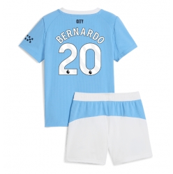 Manchester City Bernardo Silva #20 Hjemmedraktsett Barn 2025-26 Kortermet (+ Korte bukser)