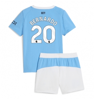 Manchester City Bernardo Silva #20 Hjemmedraktsett Barn 2025-26 Kortermet (+ Korte bukser)