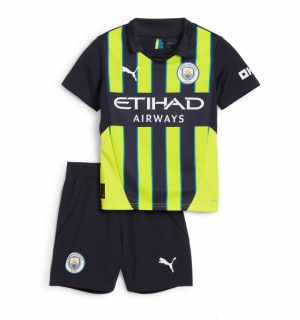 Manchester City Bortedraktsett Barn 2024-25 Kortermet (+ Korte bukser)
