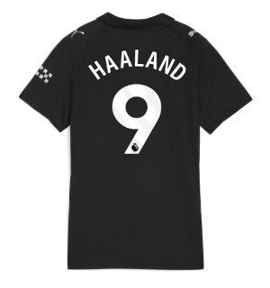 Manchester City Erling Haaland #9 Bortedrakt Dame 2025-26 Kortermet