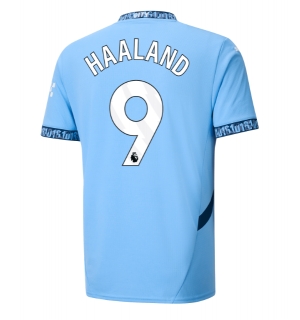 Manchester City Erling Haaland #9 Hjemmedrakt 2024-25 Kortermet