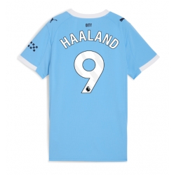 Manchester City Erling Haaland #9 Hjemmedrakt Dame 2025-26 Kortermet