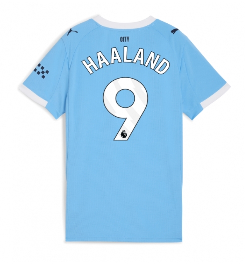 Manchester City Erling Haaland #9 Hjemmedrakt Dame 2025-26 Kortermet Manchester City Erling Haaland #9 Hjemmedrakt Dame 2025-26 Kortermet