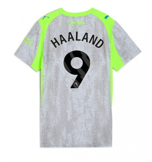 Manchester City Erling Haaland #9 Tredjedrakt Dame 2025-26 Kortermet