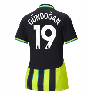Manchester City Ilkay Gundogan #19 Bortedrakt Dame 2024-25 Kortermet