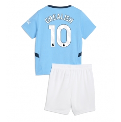 Manchester City Jack Grealish #10 Hjemmedraktsett Barn 2024-25 Kortermet (+ Korte bukser)