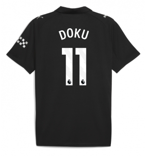 Manchester City Jeremy Doku #11 Bortedrakt 2025-26 Kortermet