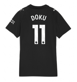 Manchester City Jeremy Doku #11 Bortedrakt Dame 2025-26 Kortermet