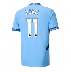 Manchester City Jeremy Doku #11 Hjemmedrakt 2024-25 Kortermet