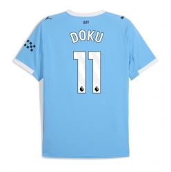 Manchester City Jeremy Doku #11 Hjemmedrakt 2025-26 Kortermet