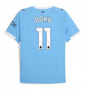 Manchester City Jeremy Doku #11 Hjemmedrakt 2025-26 Kortermet