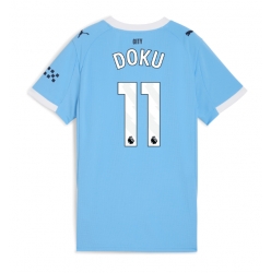 Manchester City Jeremy Doku #11 Hjemmedrakt Dame 2025-26 Kortermet