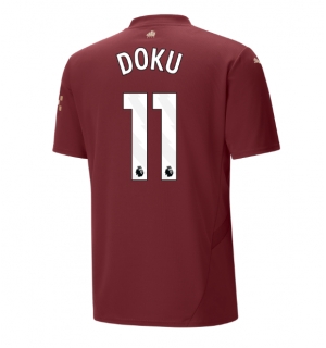 Manchester City Jeremy Doku #11 Tredjedrakt 2024-25 Kortermet
