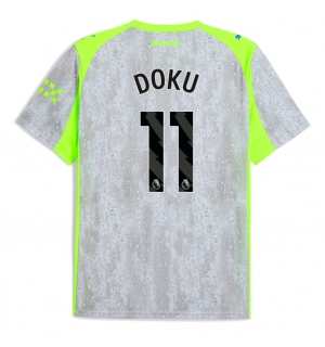 Manchester City Jeremy Doku #11 Tredjedrakt 2025-26 Kortermet
