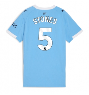 Manchester City John Stones #5 Hjemmedrakt Dame 2025-26 Kortermet