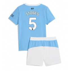 Manchester City John Stones #5 Hjemmedraktsett Barn 2025-26 Kortermet (+ Korte bukser)
