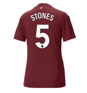 Manchester City John Stones #5 Tredjedrakt Dame 2024-25 Kortermet
