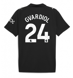 Manchester City Josko Gvardiol #24 Bortedrakt 2025-26 Kortermet