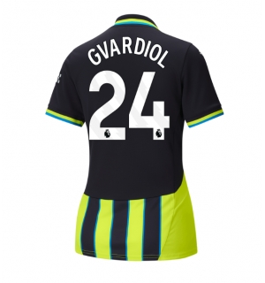 Manchester City Josko Gvardiol #24 Bortedrakt Dame 2024-25 Kortermet