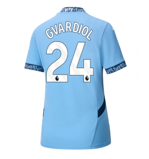 Manchester City Josko Gvardiol #24 Hjemmedrakt Dame 2024-25 Kortermet