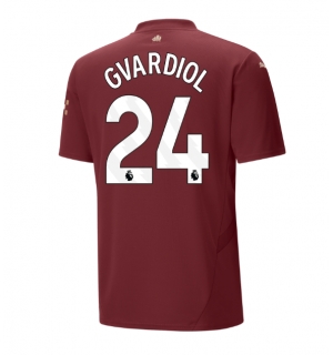 Manchester City Josko Gvardiol #24 Tredjedrakt 2024-25 Kortermet