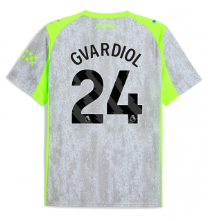 Manchester City Josko Gvardiol #24 Tredjedrakt 2025-26 Kortermet