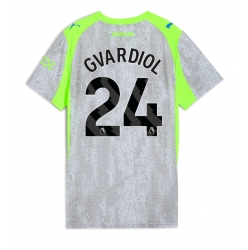 Manchester City Josko Gvardiol #24 Tredjedrakt Dame 2025-26 Kortermet