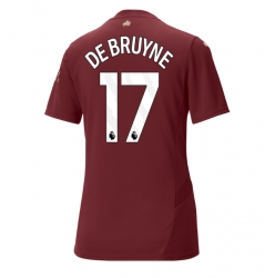 Manchester City Kevin De Bruyne #17 Tredjedrakt Dame 2024-25 Kortermet