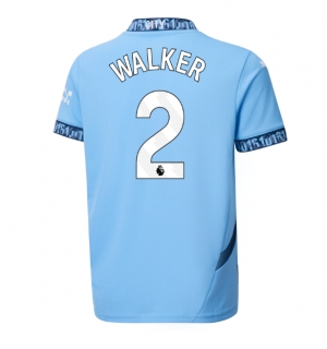 Manchester City Kyle Walker #2 Hjemmedrakt 2024-25 Kortermet