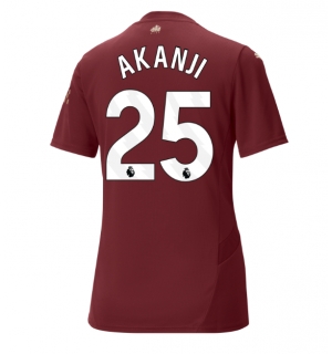 Manchester City Manuel Akanji #25 Tredjedrakt Dame 2024-25 Kortermet