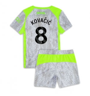 Manchester City Mateo Kovacic #8 Tredjedraktsett Barn 2025-26 Kortermet (+ Korte bukser)