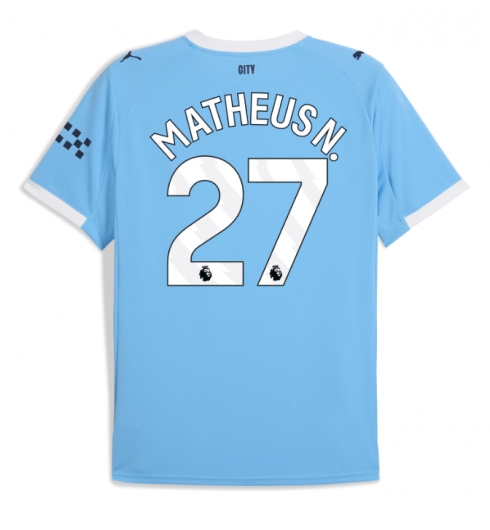 Manchester City Matheus Nunes #27 Hjemmedrakt 2025-26 Kortermet Manchester City Matheus Nunes #27 Hjemmedrakt 2025-26 Kortermet