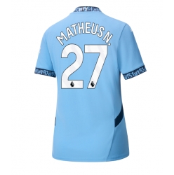 Manchester City Matheus Nunes #27 Hjemmedrakt Dame 2024-25 Kortermet