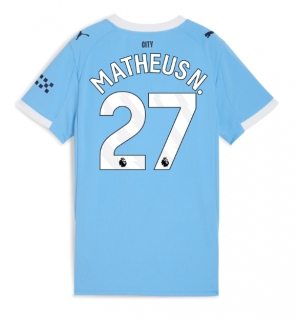 Manchester City Matheus Nunes #27 Hjemmedrakt Dame 2025-26 Kortermet
