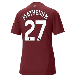 Manchester City Matheus Nunes #27 Tredjedrakt Dame 2024-25 Kortermet