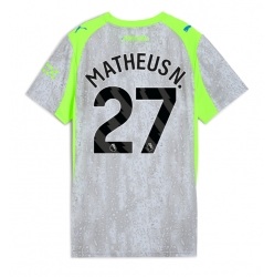 Manchester City Matheus Nunes #27 Tredjedrakt Dame 2025-26 Kortermet