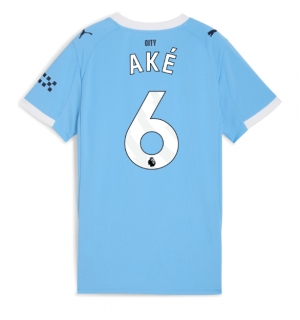 Manchester City Nathan Ake #6 Hjemmedrakt Dame 2025-26 Kortermet
