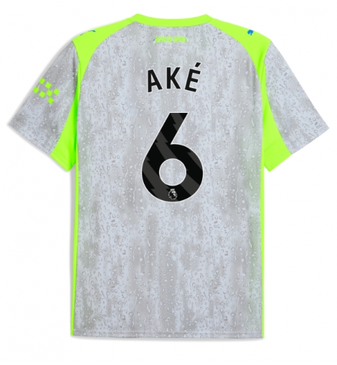 Manchester City Nathan Ake #6 Tredjedrakt 2025-26 Kortermet Manchester City Nathan Ake #6 Tredjedrakt 2025-26 Kortermet